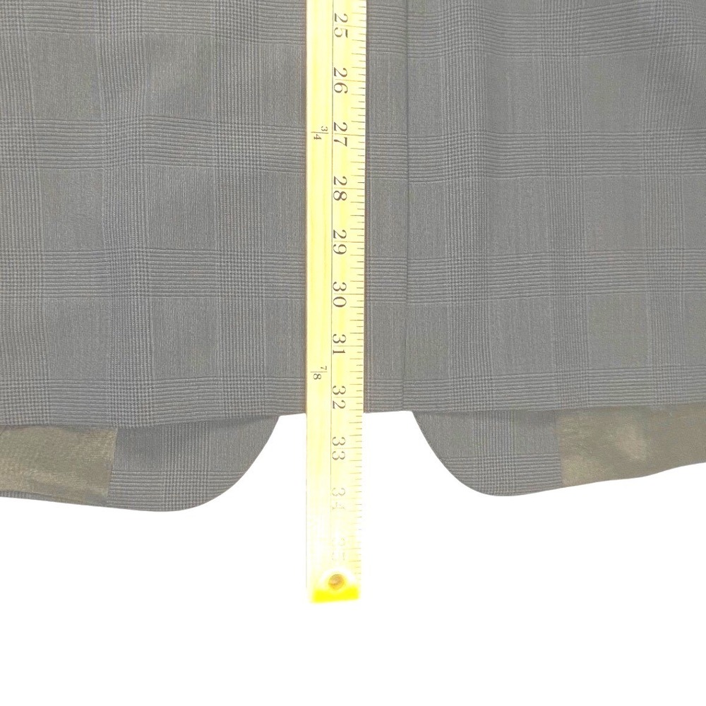 Corporate Image Tailored 42L Wool Blazer Mens Size Gray Glen Plaid Jacket *Flaw - Picture 10 of 10